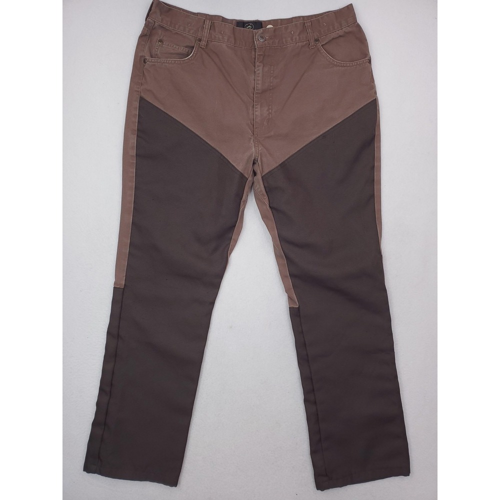 RedHead Pants Men 36x32 Brown Canvas Upland Hunting Brush Briar Guard Reinforced
